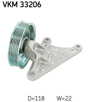 SKF 389 894 VKM 33206 - Vezetőgörgő hosszbordásszíjhoz